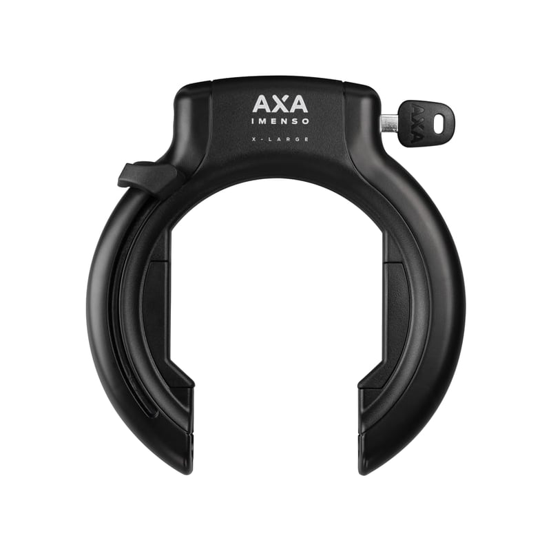 Cyklozámok AXA Imenso X Large – zasúvateľný kľúč, otvor 70 mm, úroveň zabezpečenia 12 – čierny