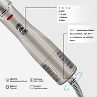 Axceed Forró Levegős Hajszárító Kefe 2 Hőfokozat Ionos Technológia 6
