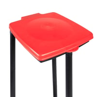 axentia stalak za vreće za smeće s poklopcem, 120 l, crveno/plavi, podesiv po visini, za kuhinju, garažu, podrum, oko 28x32x87 cm 9