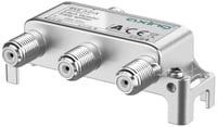 Splitter Axing BVE 3-01X cu 3 căi, 6 dB, 5-1800 MHz, repartitor semnal pentru TV, date, internet și televiziune prin cablu 3