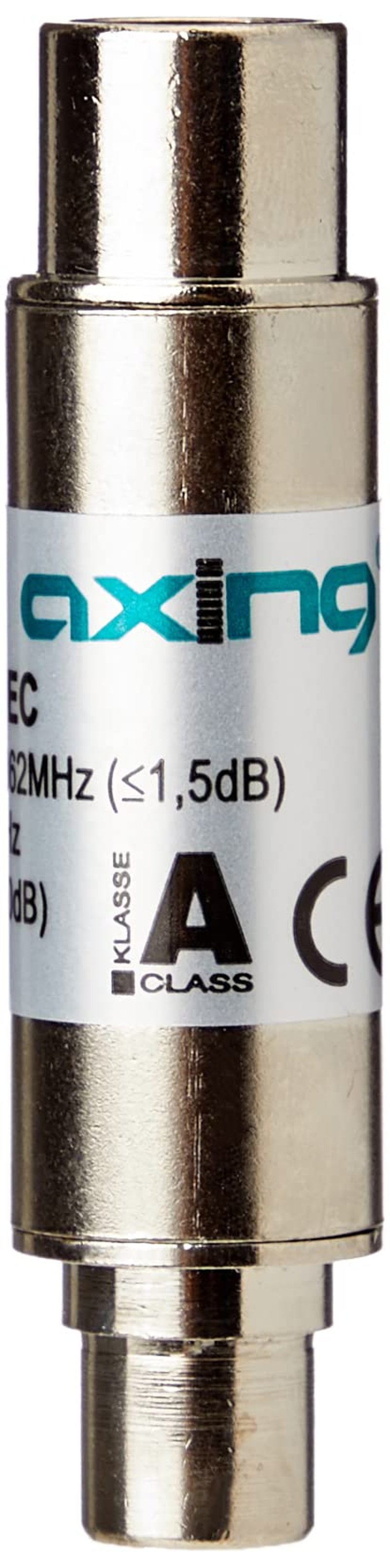 Dolnopriepustný filter Axing TZU 198-63 DVB-T pre anténne systémy s frekvenčným rozsahom 5–862 MHz