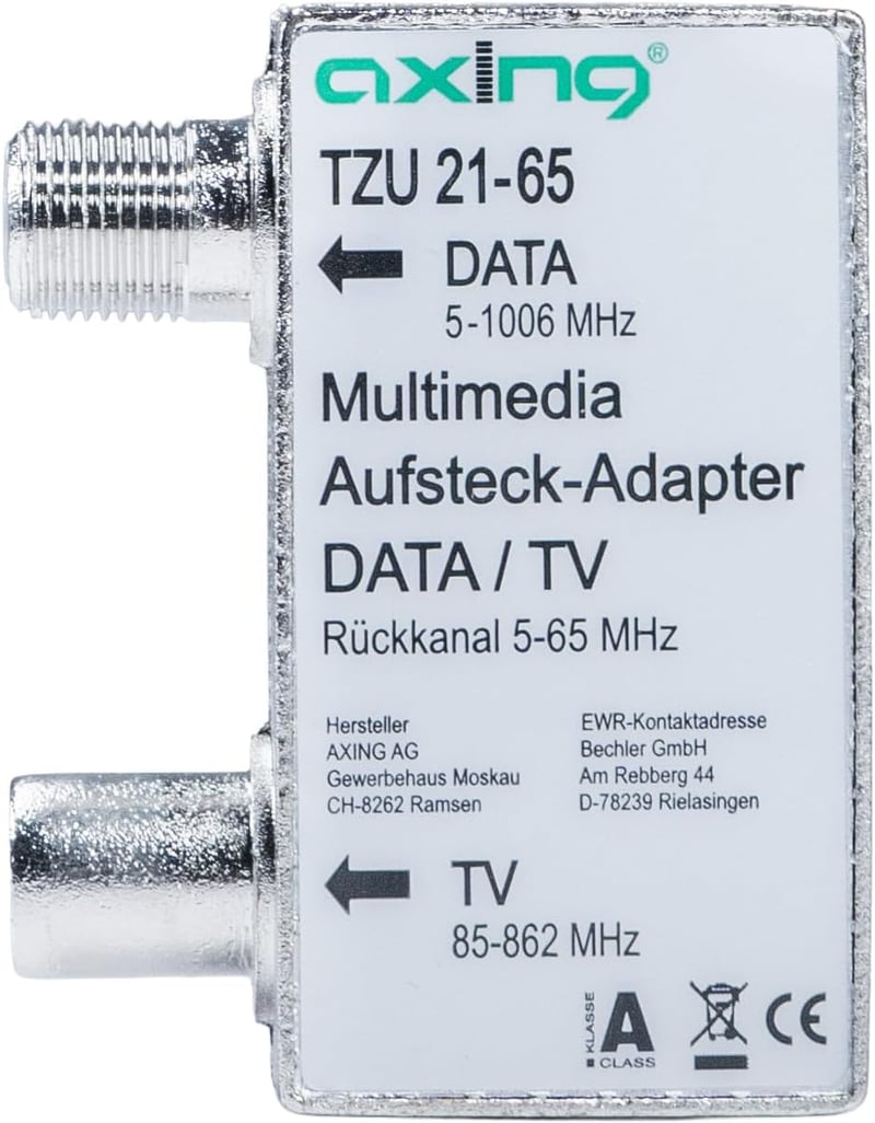 Axing TZU 21-65 multimédia csatlakozó adapter