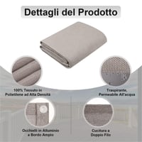 AXT SHADE Balkónová clona 90x300 cm, HDPE tienidlo proti vetru, odolné voči UV žiareniu, taupe, balkónová sieť s káblovými sťahovacími páskami na terasu a vonkajšie použitie 3