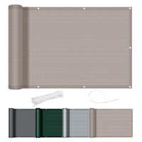 AXT SHADE Balkónová clona 90x300 cm, HDPE tienidlo proti vetru, odolné voči UV žiareniu, taupe, balkónová sieť s káblovými sťahovacími páskami na terasu a vonkajšie použitie 1