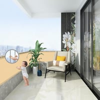 AXT SHADE Erkélytakaró Árnyékoló 75x500cm Szélvédő UV Védelem Homok 4