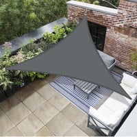 AXT SHADE háromszög napvitorla 3x3x3m, UV-szűrős HDPE, lélegző árnyékolás teraszra 1