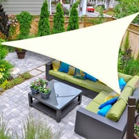 AXT SHADE vízálló háromszög napvitorla UV védelemmel - krémszín - 2,5 x 2,5 x 2,5 m 1