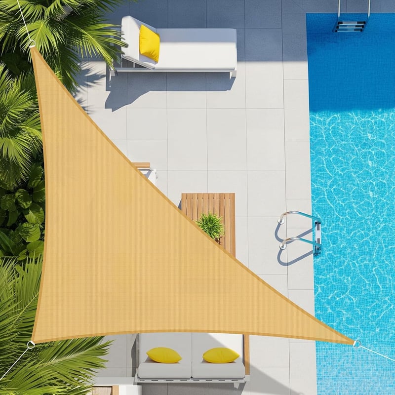 AXT SHADE Vízálló Háromszög Napvédő Sátor 2,5x2,5x3,5m UV Védelem Teraszra