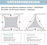 AXT SHADE Vízlepergető Háromszög Árnyékoló 3x3x3m UV Védelem Szürke 6