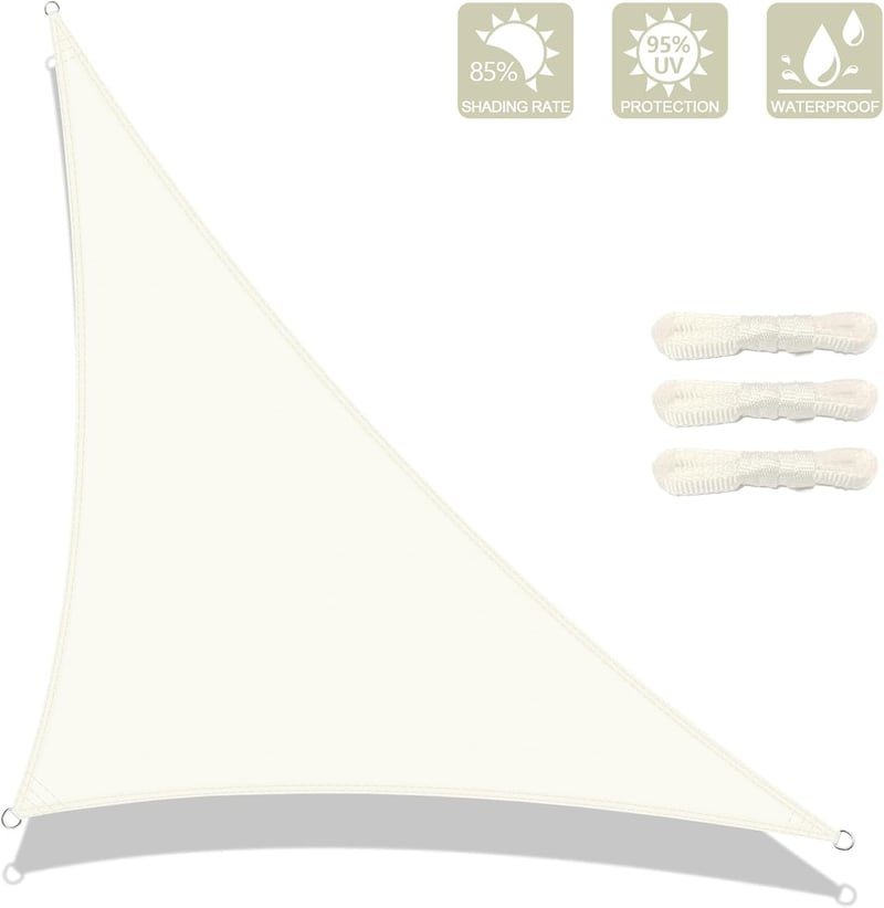 AXT SHADE Vízlepergető Háromszög Napvitorla 3x3x4,25m UV Védelemmel