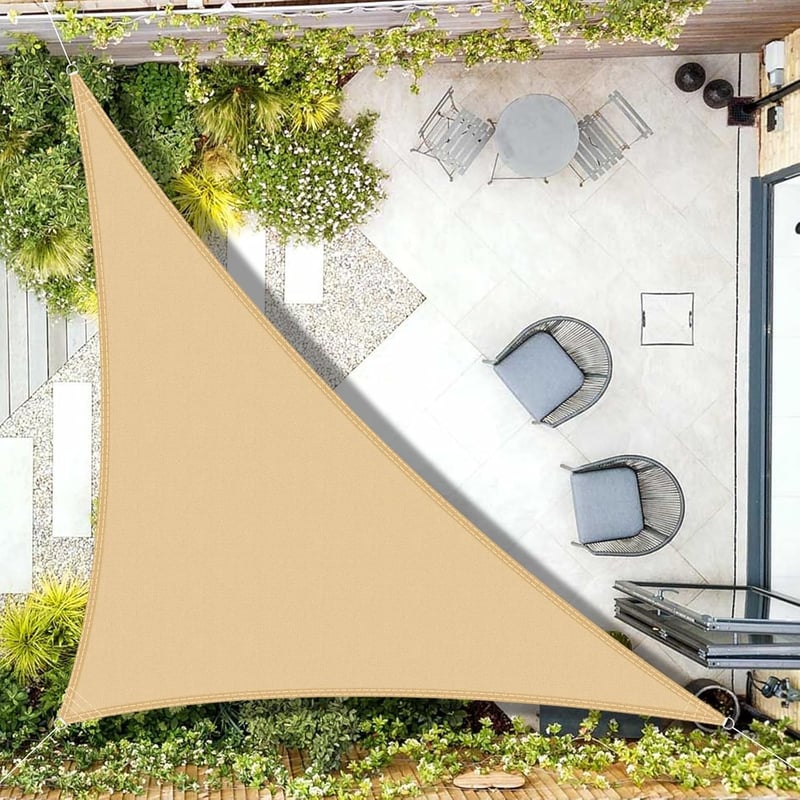 AXT SHADE Vízlepergető Háromszög Napvitorla 3x3x4,25m UV Védelemmel