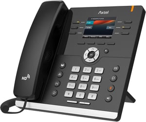 IP telefón Axtel AX-400G, 8 SIP účtov, PoE Gigabit, 2,8" displej – čierny (bez napájacieho zdroja)