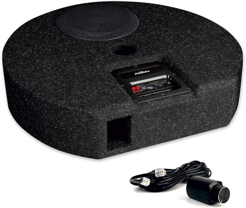 AXTON ATB20RXF Aktív Szubwoofer Autóhoz 20cm Mély Basszus 120W Kompakt