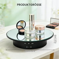 AXVRAV Električni rotirajući stalak 20 cm, 5 pozadina, rotacija 90/180/360°, kontinuirana brzina, nosivost 8 kg, motorizirani stalak za prikaz nakita i satova 4