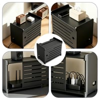 AXVRAV Kutija za skrivanje Wi-Fi routera 43x31x26,5 cm, zidni ormarić za router s organizatorom kabela, dekorativna zidna polica 7