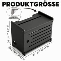 AXVRAV Kutija za skrivanje Wi-Fi routera 43x31x26,5 cm, zidni ormarić za router s organizatorom kabela, dekorativna zidna polica 2