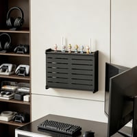 AXVRAV Kutija za skrivanje Wi-Fi routera 43x31x26,5 cm, zidni ormarić za router s organizatorom kabela, dekorativna zidna polica 6