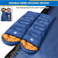 AYAMAYA Hálózsák 220x80cm Összekapcsolható 5-15°C Vízálló Kempingzsák Túrázáshoz 5