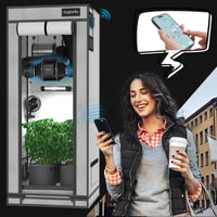 Aygrochy 100 mm-es Szellőztető Rendszer - WiFi Vezérlés, Hőmérséklet és Páratartalom Szabályozás, Aktívszén Szűrő, Növénysátor Ventilátor Sz 3