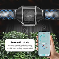 Aygrochy 100 mm-es Szellőztető Rendszer - WiFi Vezérlés, Hőmérséklet és Páratartalom Szabályozás, Aktívszén Szűrő, Növénysátor Ventilátor Sz 4