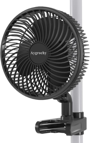Aygrochy 10W Grow Ventilátor Klippel, 10 Fokozat, Okos App Vezérlés, IP44
