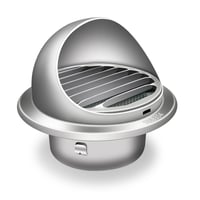 Grilaj de ventilație rotund Aygrochy de 150 mm din oțel inoxidabil (304) cu capac - grilaj de evacuare cu fixare prin înșurubare 1