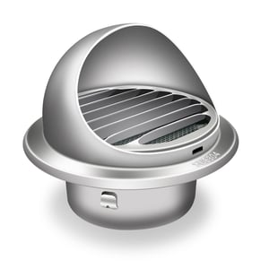 Grilaj de ventilație rotund Aygrochy de 150 mm din oțel inoxidabil (304) cu capac - grilaj de evacuare cu fixare prin înșurubare