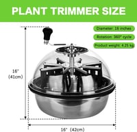 Aygrochy BowlTrimmer 42 cm rozsdamentes acél pengékkel növényi virágokhoz 4