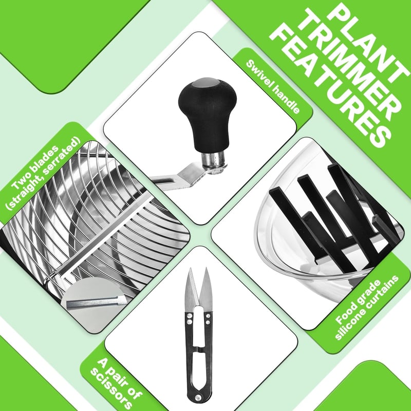 Aygrochy BowlTrimmer 42 cm rozsdamentes acél pengékkel növényi virágokhoz