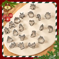AYNKH Set 20 piese de forme pentru biscuiți din oțel inoxidabil – Forme de Crăciun și Sărbători pentru prăjituri, biscuiți și decorat torturi – Cadou pentru prieteni și familie 4