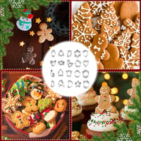 AYNKH Set 20 piese de forme pentru biscuiți din oțel inoxidabil – Forme de Crăciun și Sărbători pentru prăjituri, biscuiți și decorat torturi – Cadou pentru prieteni și familie 7