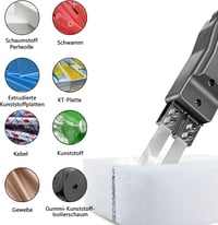 Ayolofei K7 elektromos hővágó kés 300 W, 0-600 °C, 3 pengével – fekete 4
