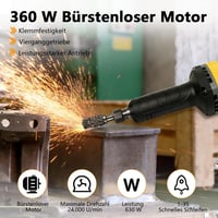 Ayolofei kefementes egyenes csiszológép Dewalt 20V akkuhoz - 4 fokozat, akku nélkül 5