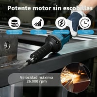 Ayolofei kefementes egyenes csiszológép Makita 18V akkuhoz - 4 fokozat, akku nélkül 2