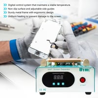 Ayolofei PTC fűtőlap mobiltelefon javításhoz, LCD kijelző szeparátor, 2 szilikon alátéttel - kék 5