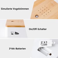 Ayolofei Madárcsipogás Mozgásérzékelő Hangdoboz Fürdőszobához és Relaxációhoz 6