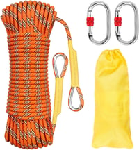Aystkniet 8mm Fonott Nylon Kötél Acél Karabinerrel Kempinghez Túrázáshoz 10-70m 1