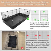 Aystkniet Tengerimalac Ketrecek Vízálló Padlóval 122x60x40cm Nyúl Hörcsög Teknős 3