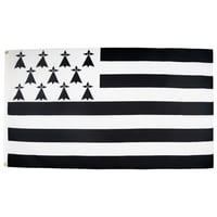Drapel Bretagne AZ FLAG 150x90 cm, poliester ușor, steag breton cu 2 inele metalice 1