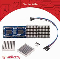 AZDelivery MAX7219 8x32 4 az 1-ben LED mátrix kijelző modul Arduino-hoz 2