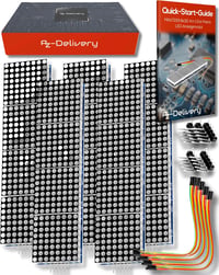 AZDelivery MAX7219 8x32 4 az 1-ben LED mátrix kijelző modul Arduino-hoz 1