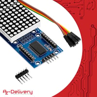 AZDelivery MAX7219 8x32 4 az 1-ben LED mátrix kijelző modul Arduino-hoz 4