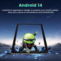 Azeyou Android 14 Tablet 10 hüvelykes, 8GB RAM + 128GB tárhely, Octa-Core processzor, WiFi 6 kapcsolat, 6000mAh akkumulátor, ezüst 2