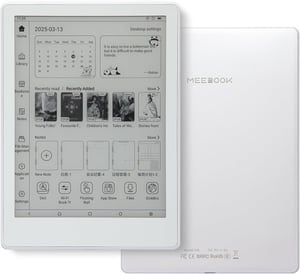 Meebook M8 čitač e-knjiga 7,8 inča Carta, 300PPI pametno osvjetljenje, Android 14, rukopis, 4GB 64GB microSD, bijeli