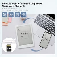 AZMXDVP Meebook M8 e-olvasó 7.8 inch Carta, 300PPI okos világítás, Android 14, kézírás, 4GB 64GB microSD, fehér 7