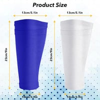 Azonelife 2 pár futball lábszárvédő zokni, lélegző calf sleeve fekete-fehér táskával 7