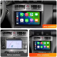 AZUIQiMeng Android 13 autórádió Mercedes C-osztály 2004-2007 CarPlay GPS 4