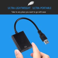 Azuxreza USB HDMI adaptérový kábel, USB 3.0/2.0 na HDMI prevodník, grafický konvertor pre HD 1080P video pre PC, notebook, HDTV, kompatibilný s Windows XP/7/8/8.1/10 7