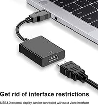 Azuxreza USB HDMI adaptérový kábel, USB 3.0/2.0 na HDMI prevodník, grafický konvertor pre HD 1080P video pre PC, notebook, HDTV, kompatibilný s Windows XP/7/8/8.1/10 8