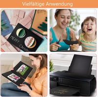 AZVIEY színes kartonpapír 250 g/m² - fekete - A4, 25 ív 6
